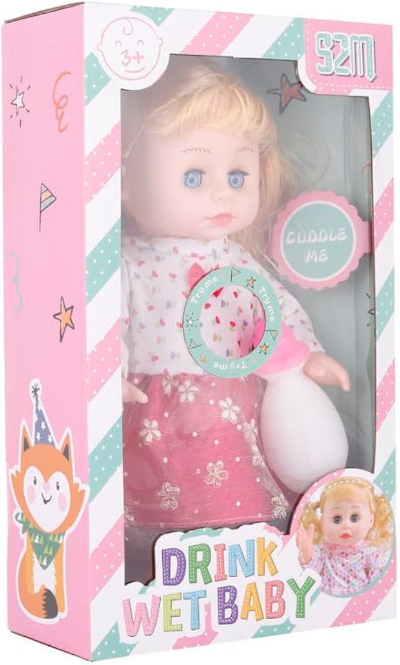 3A 201-2 Plastic Drink Wet Baby Doll Toy For Girls - 3-5 Years Multi Color - New-3A-18388-Multi Color1